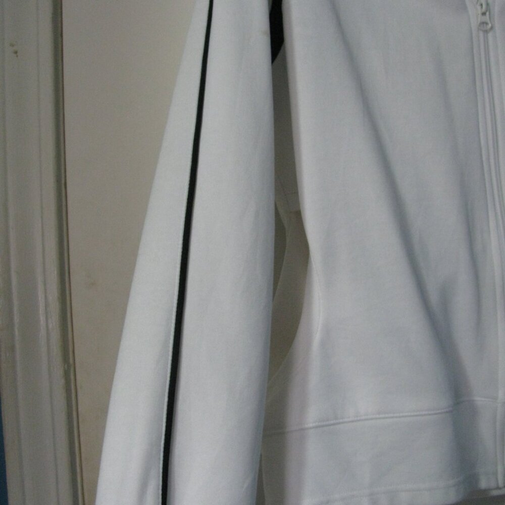 Athletic Works Jacket XL 16 18 Black & White Zip Front Excellent - Picture 3 of 5